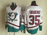 Anaheim Ducks #35 Jean-Sebastien Giguere White CCM Throwback Jerseys,baseball caps,new era cap wholesale,wholesale hats